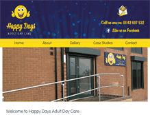 Tablet Screenshot of happydaysdaycareservices.com